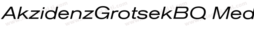 AkzidenzGrotsekBQ MedExt字体转换